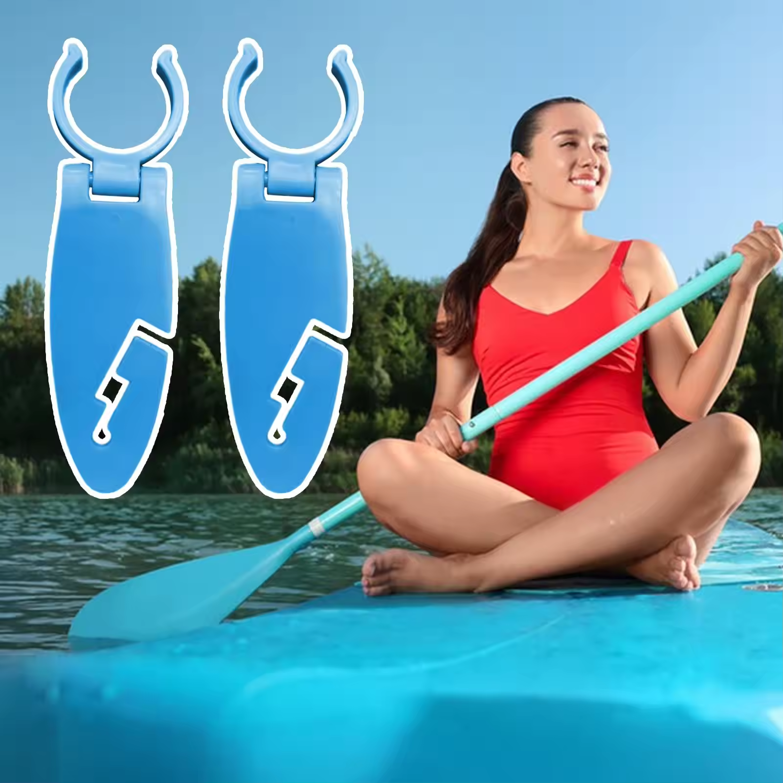 Fishing Kayak Sit On Top - 2pcs Stand Up Paddle Board Clips