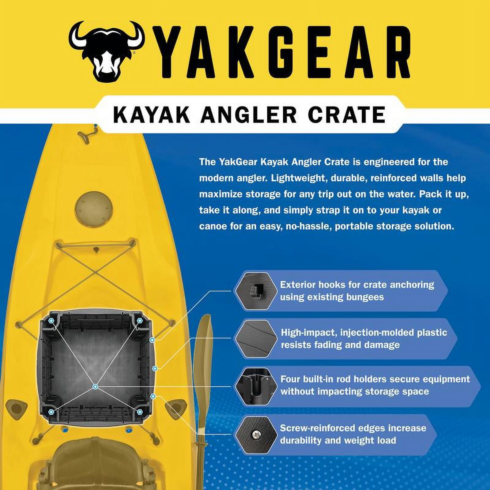 13-Inch Kayak Angler Crate – T - Fishing Kayak Crate recensione e prezzo