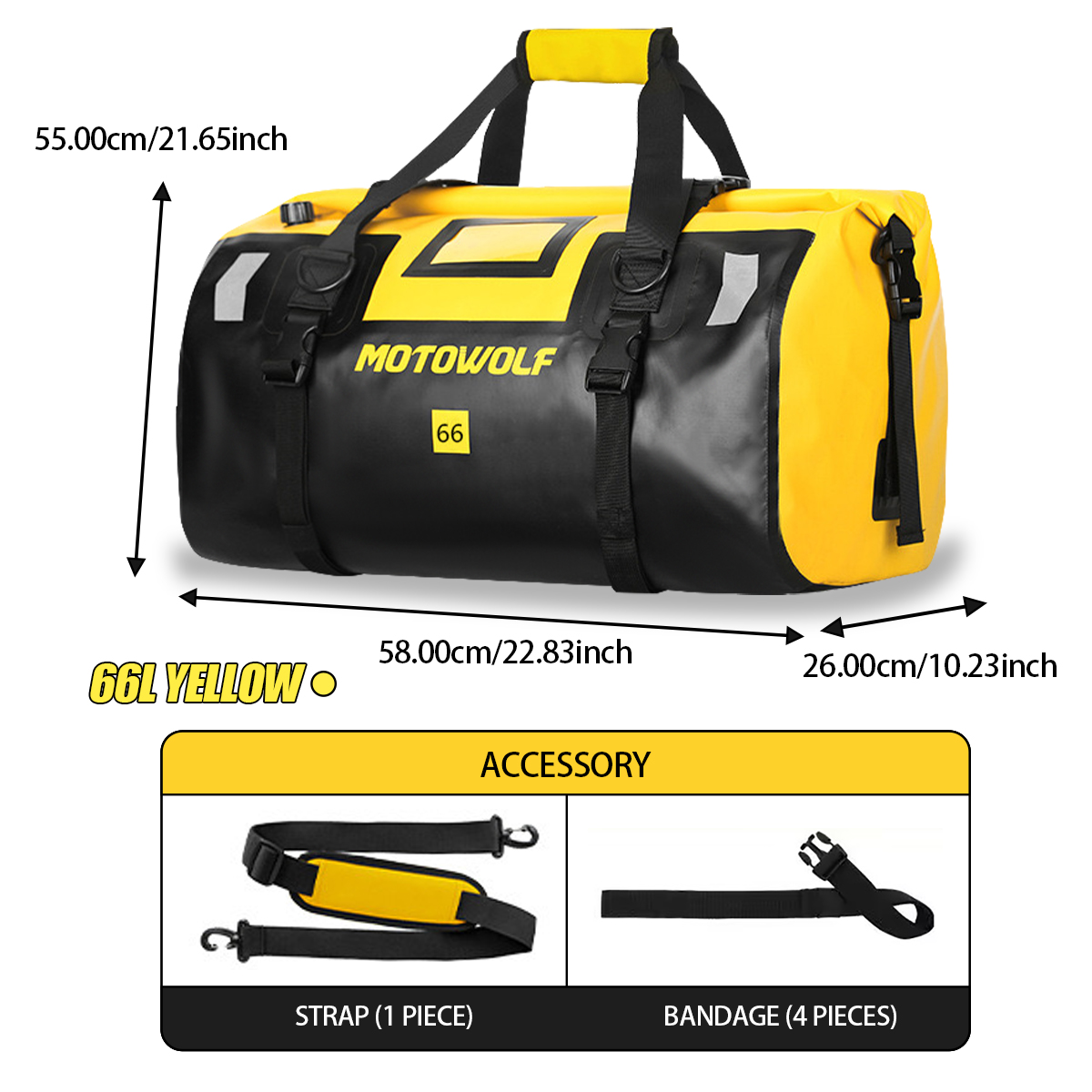 Waterproof Duffel Bag 40L/66L  - Fishing Kayak Seat recensione e prezzo