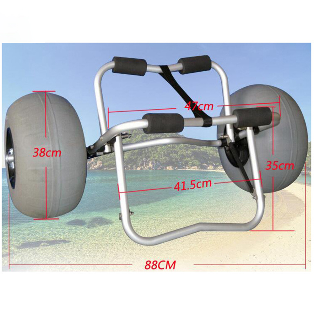Inflatable Wide Wheel Canoe Bo - Fishing Kayak Cart recensione e prezzo