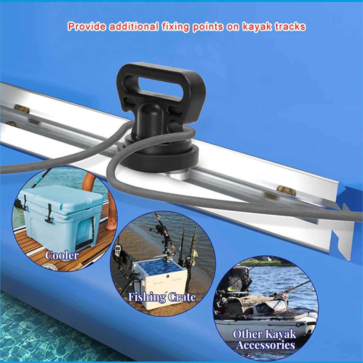 2525+ 4PCS Marine Track Mount  - Fishing Kayak Crate recensione e prezzo