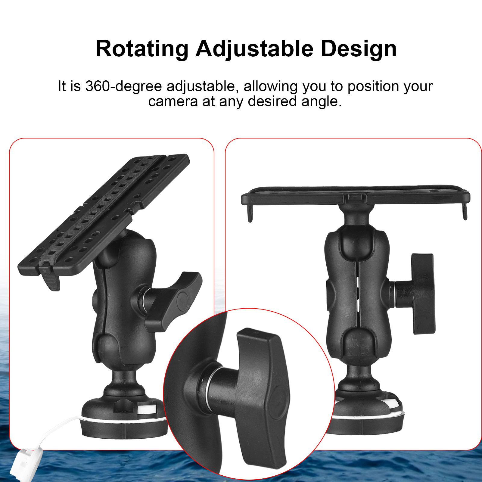 Fish Finder Mount with Rectang - Fishing Kayak Fish Finder Mount recensione e prezzo