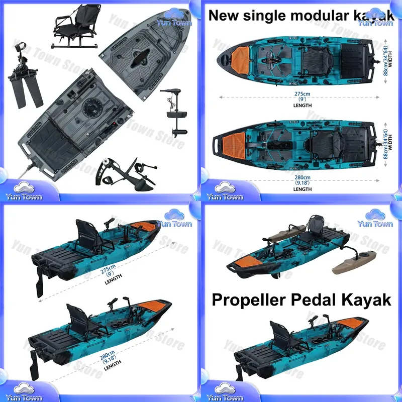 Modular Kayak 9.5ft Sit On Top - Fishing Kayak Pedal Drive recensione e prezzo